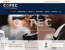 Tablet Screenshot of copeceducation.org
